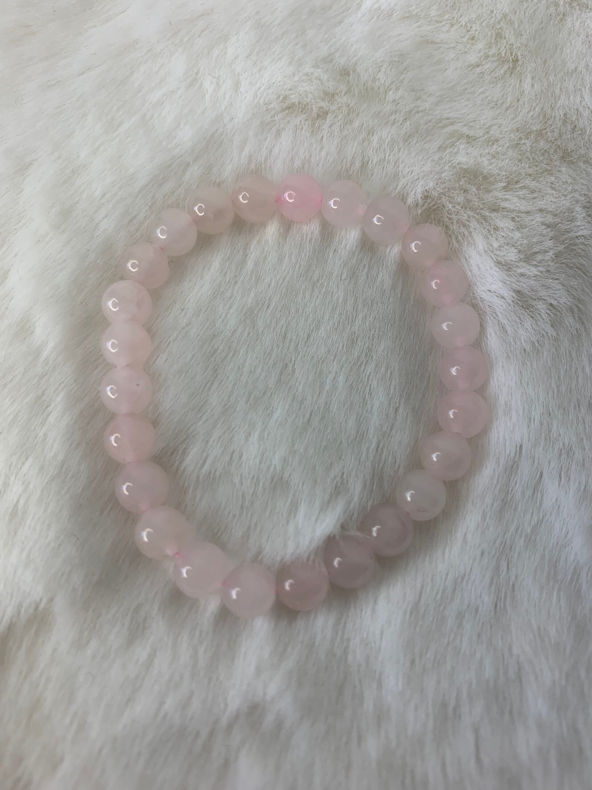 Rozenkwarts kinderarmband