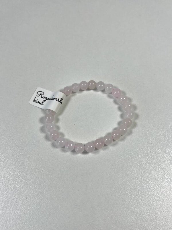 Rozenkwarts kinderarmband