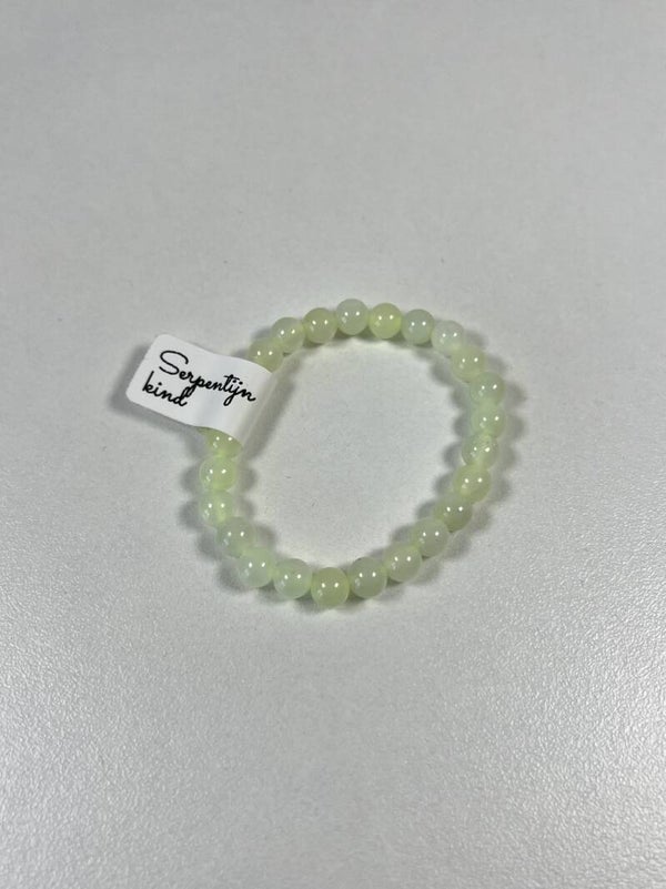 Serpentijn kinderarmband