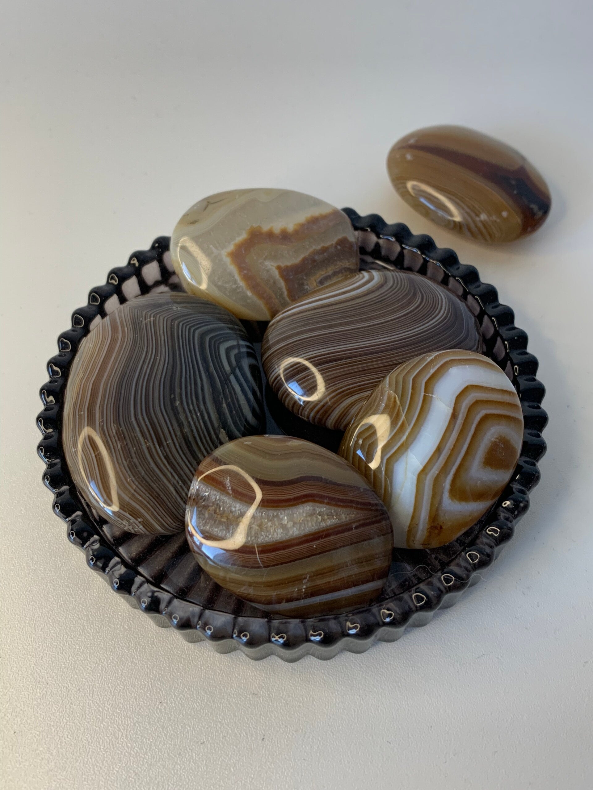 Bruine agaat palmsteen