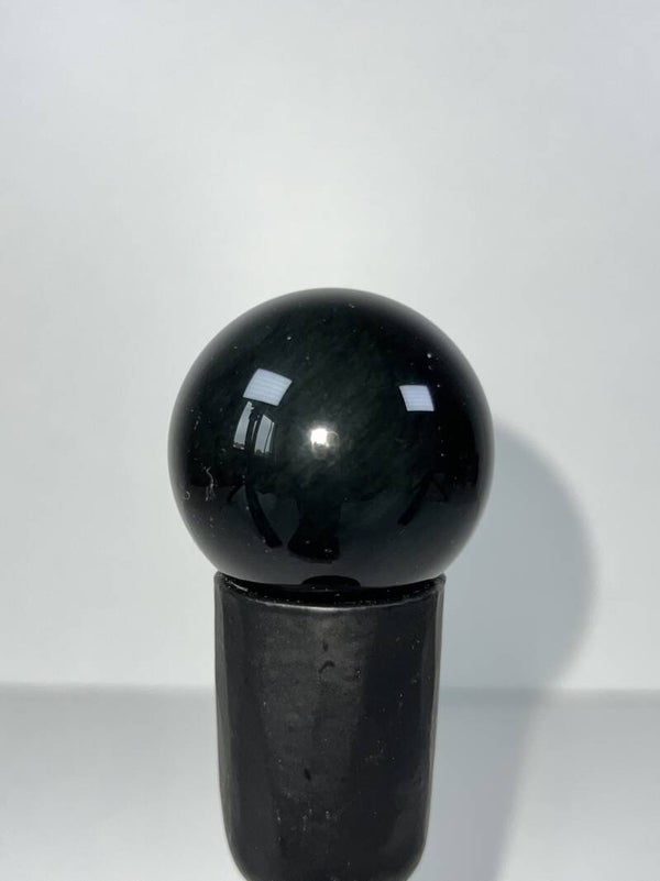 Regenboog obsidiaan bol