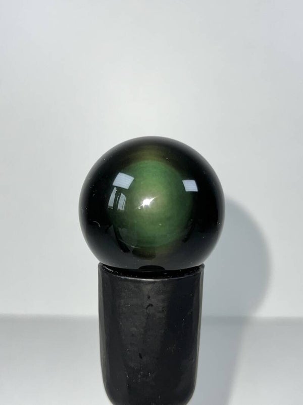 Regenboog obsidiaan bol