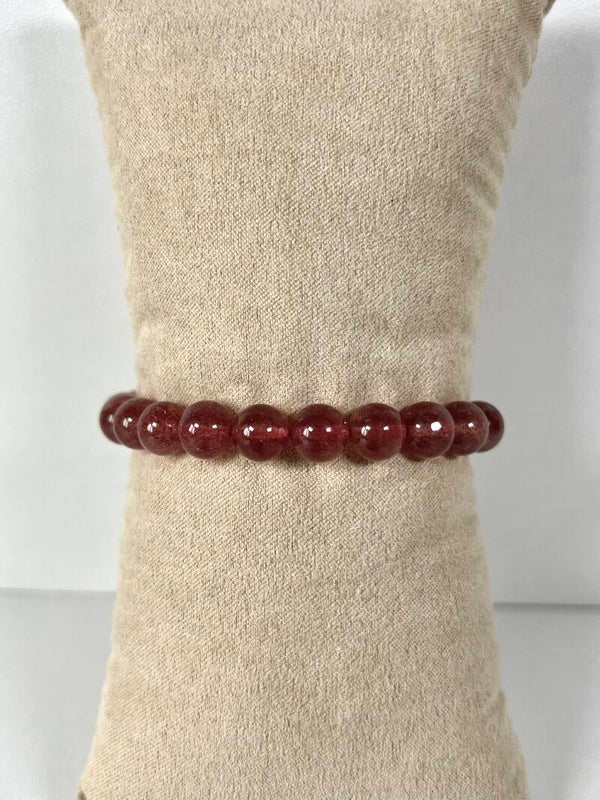 Aardbeienkwarts armband