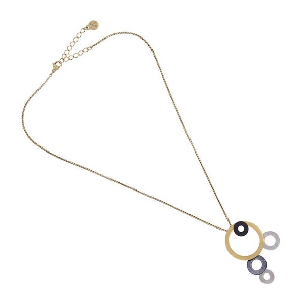 Anartxy ketting Akranes gold/blackplated