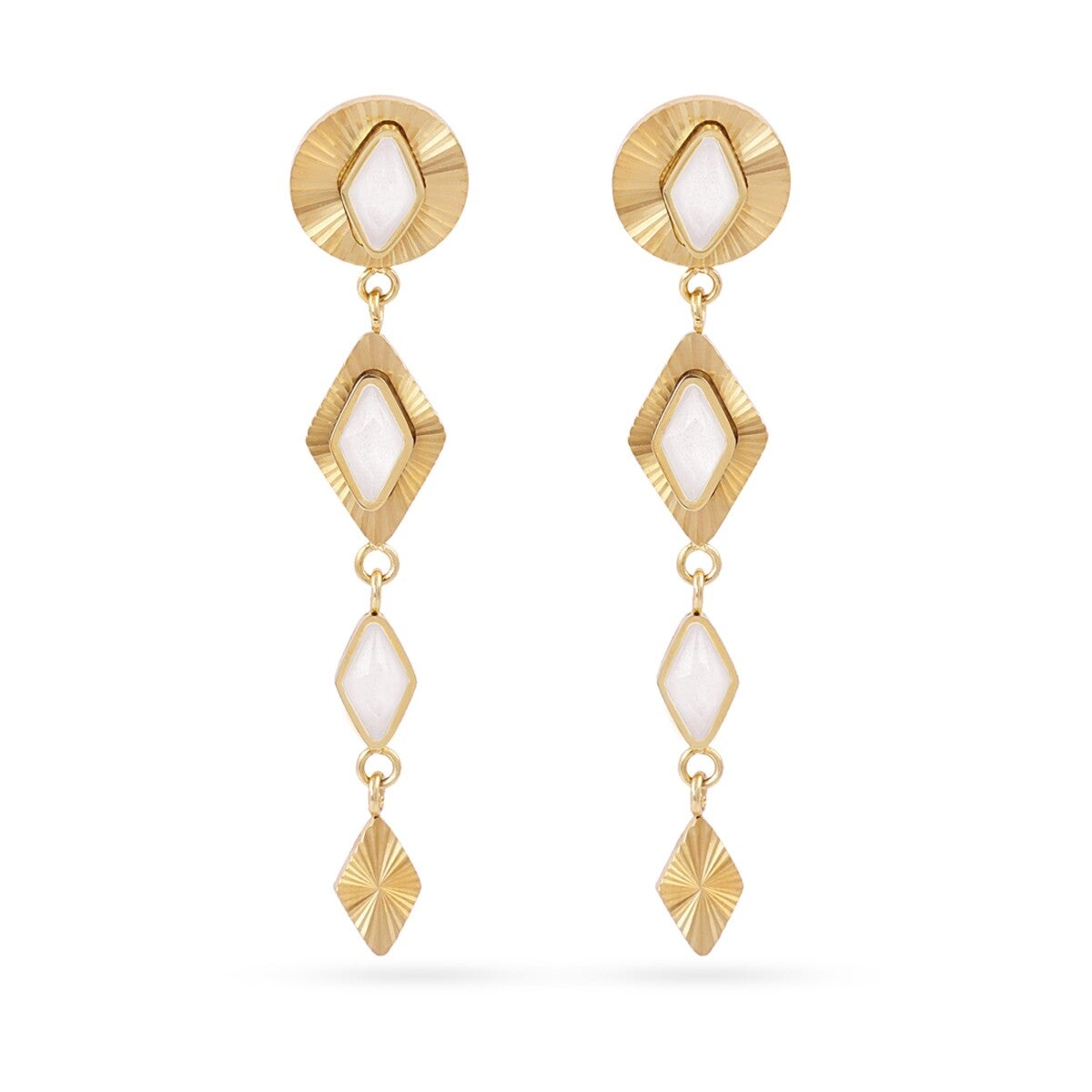 Anartxy oorbellen Prisma Orlix goldplated