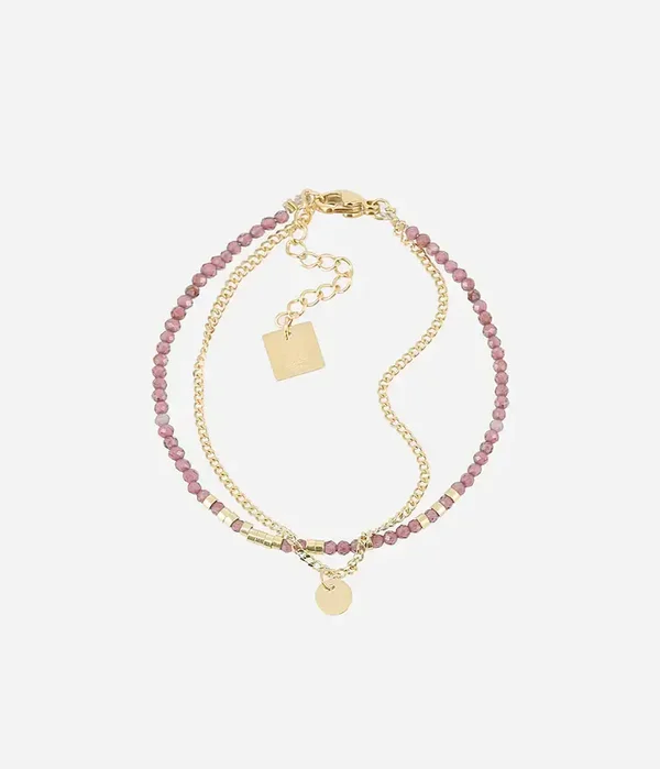 ZAG BIJOUX armband Apache Dark Red