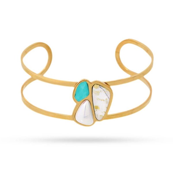 Anartxy armband Aqua Maldives goldplated