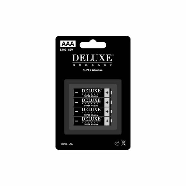 Deluxe Homeart superalkaline batterijen AAA (4 stuks)