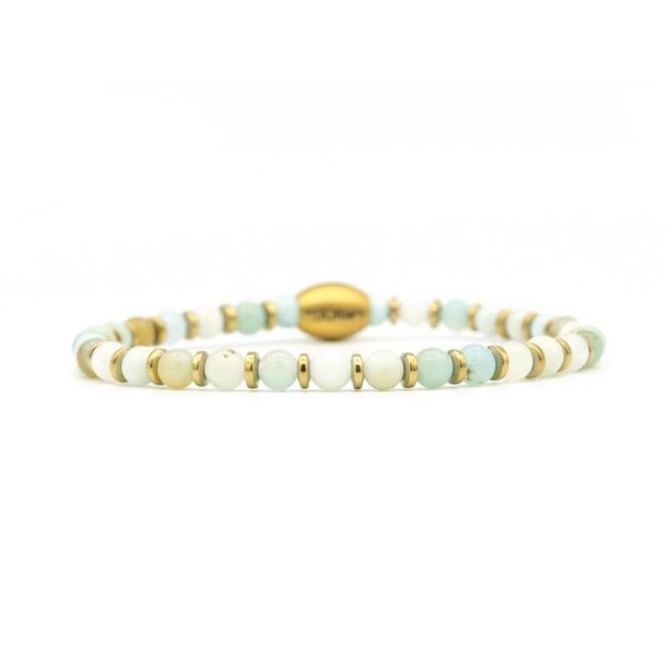 By Julian armband Empat Dua Gold Amazoniet