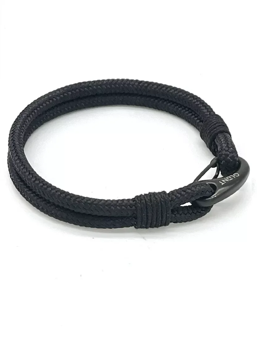 GLUNT Nautical Bracelet Black-Black