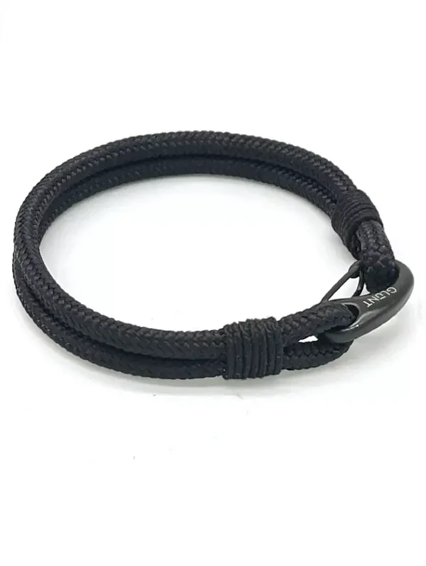 GLUNT Nautical Bracelet Black-Black