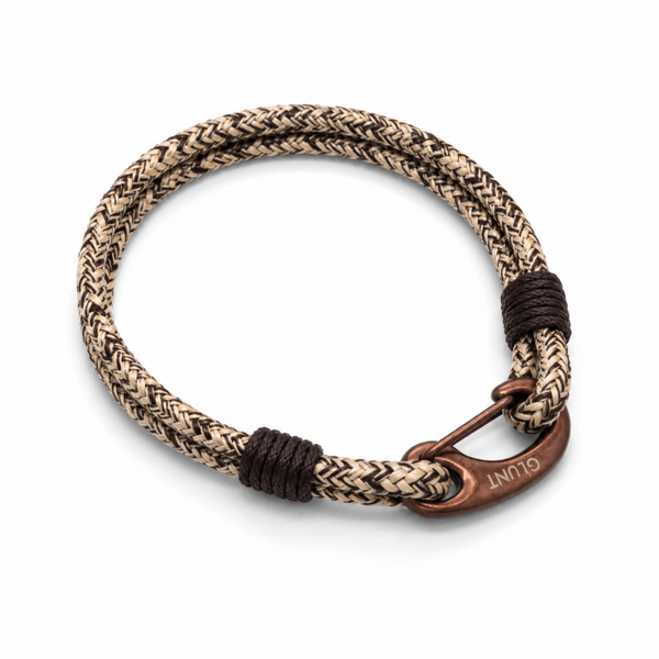 GLUNT Nautical Bracelet Camel/Brown-Brown