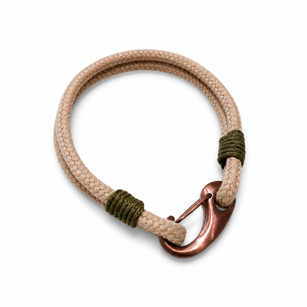GLUNT Nautical Bracelet Camel-Olive