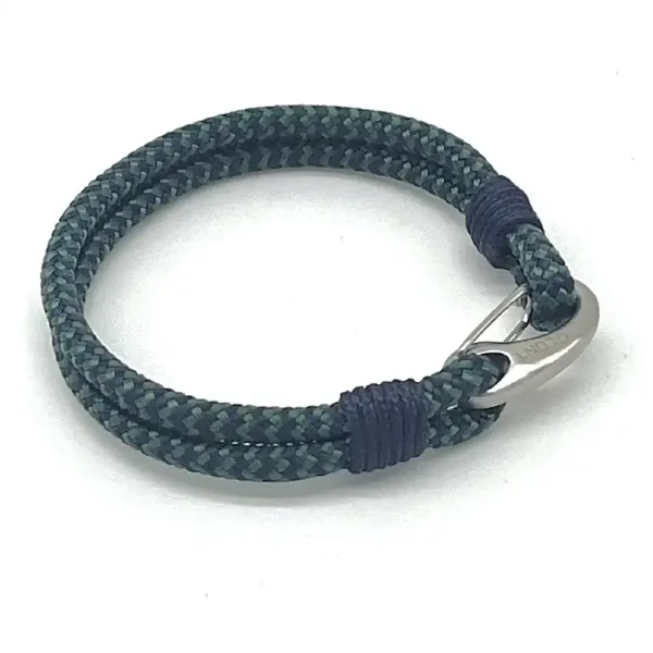 GLUNT Nautical Bracelet Bottle Green-Navy