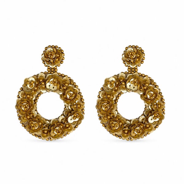 Paulie Pocket oorbellen Small Marjolina Round - gold