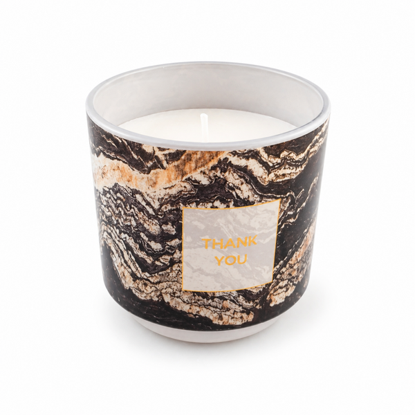 My Flame biologische buitenkaars in glas Thank You
