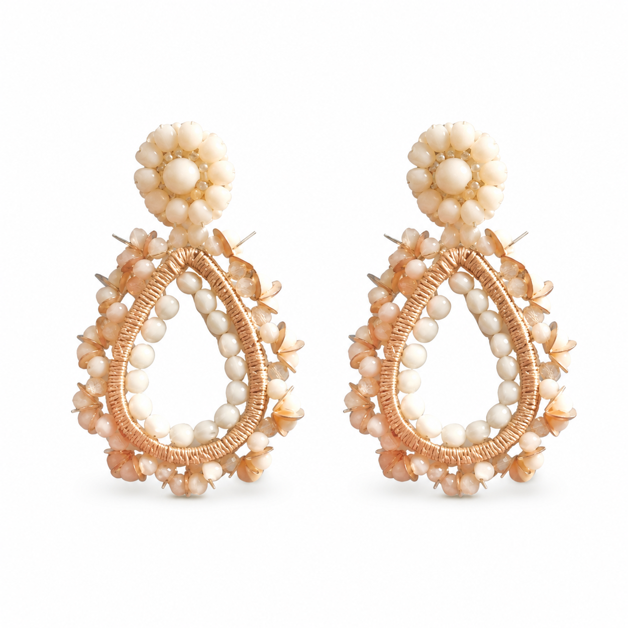 Paulie Pocket oorbellen Aurelia - Light Beige