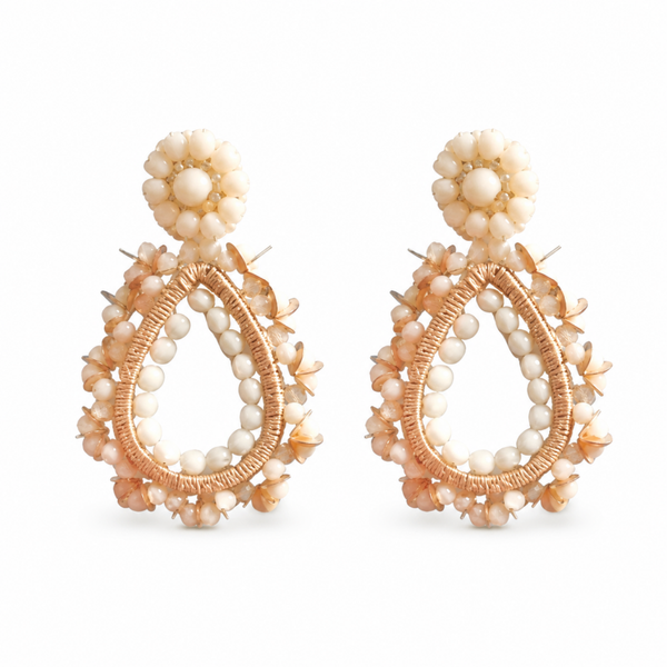 Paulie Pocket oorbellen Aurelia - Light Beige