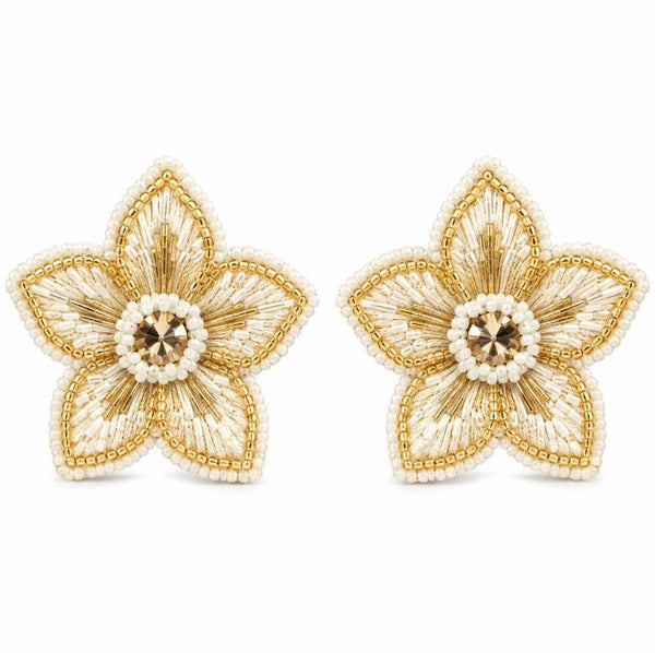 Paulie Pocket oorbellen Paradise - Beige Gold