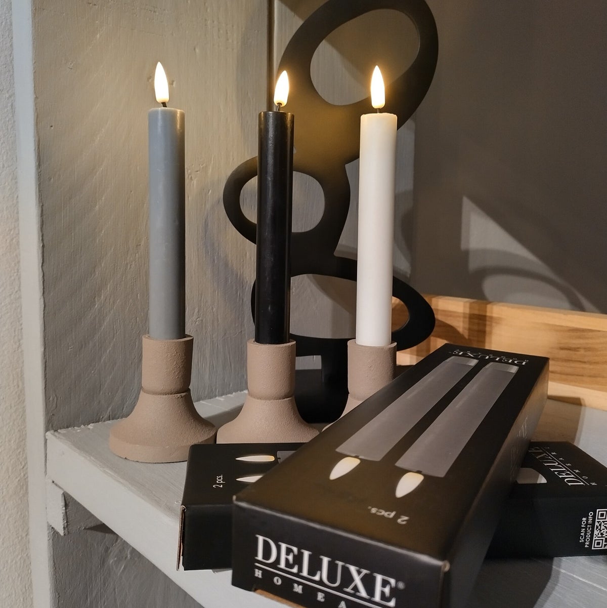 Deluxe Homeart - led kaars - groen - 10 x 15 cm - K'OOK