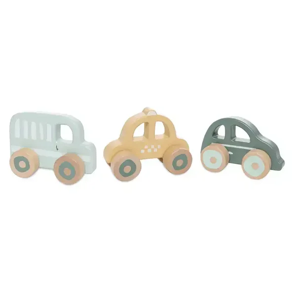 Jollein houten Auto op wielen (set van 3)