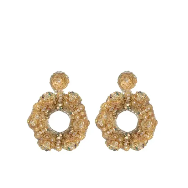 Paulie Pocket oorbel Small Marjolina Round Gold