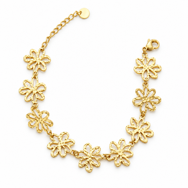 **FW VTL armband Fleur S goldplated