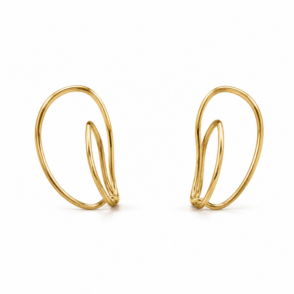 VTL oorbellen Durhana goldplated
