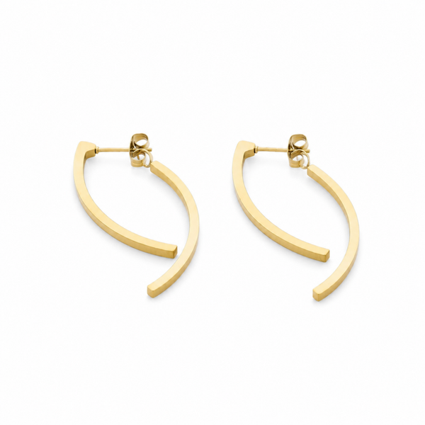VTL oorbellen Lanet goldplated