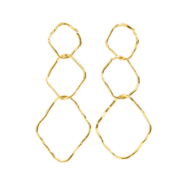 VTL oorbellen Merdana goldplated