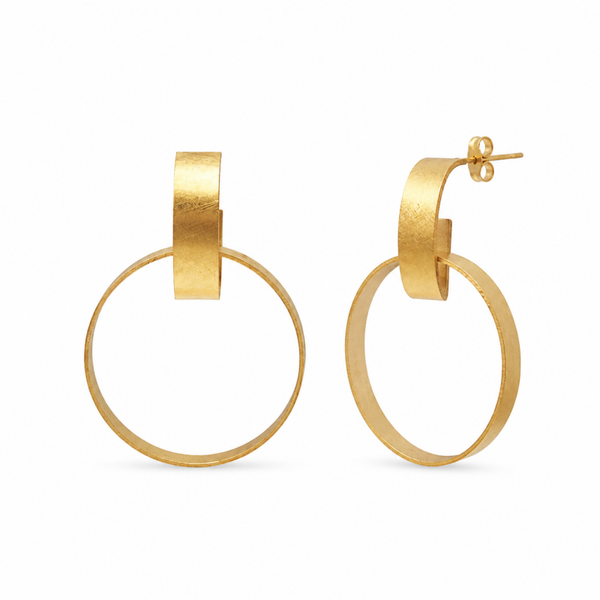 VTL oorbellen Naitin goldplated BG