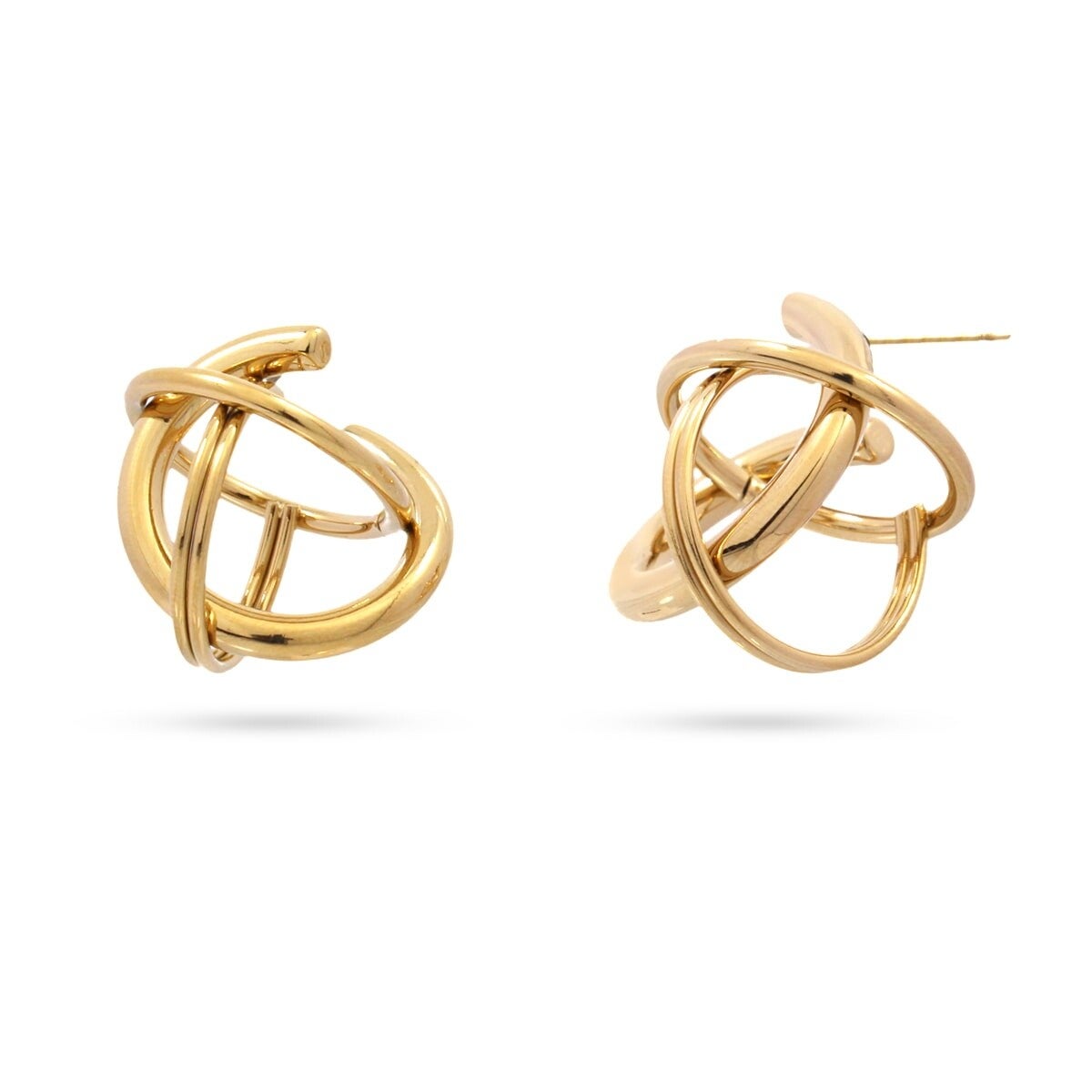 Anartxy oorbellen Waves Tangled goldplated