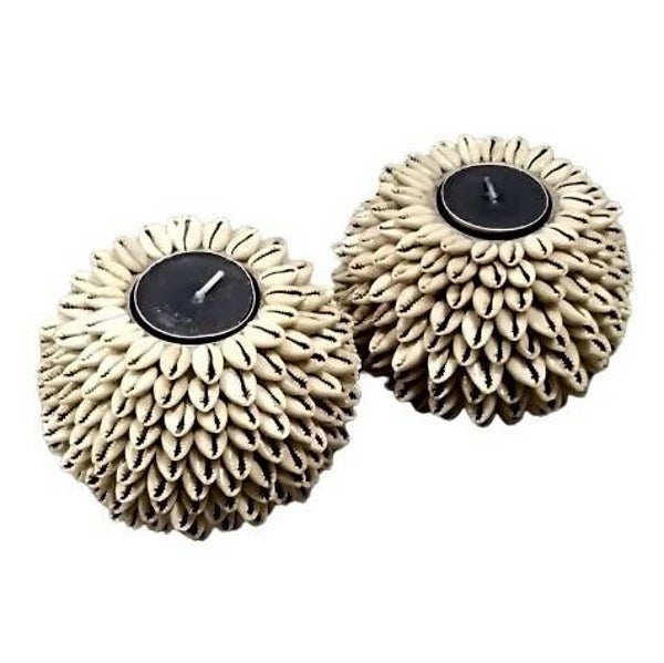 Earthware waxinehouder Elea van schelp