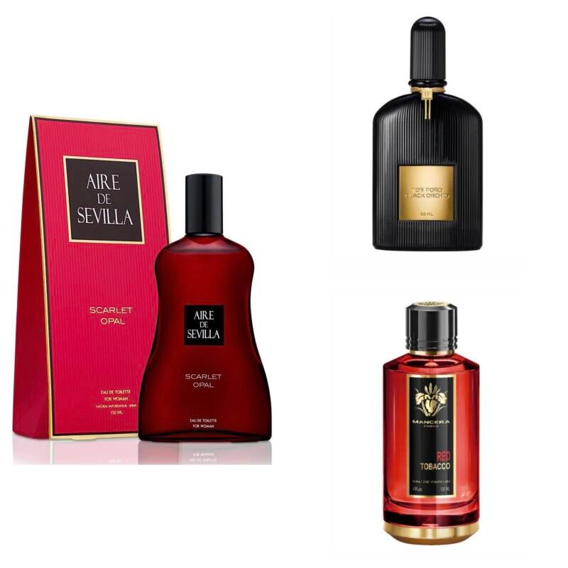 alt="Perfume Aire de Sevilla Scarlet Opal – aroma misterioso y sofisticado con toques orientales y florales"