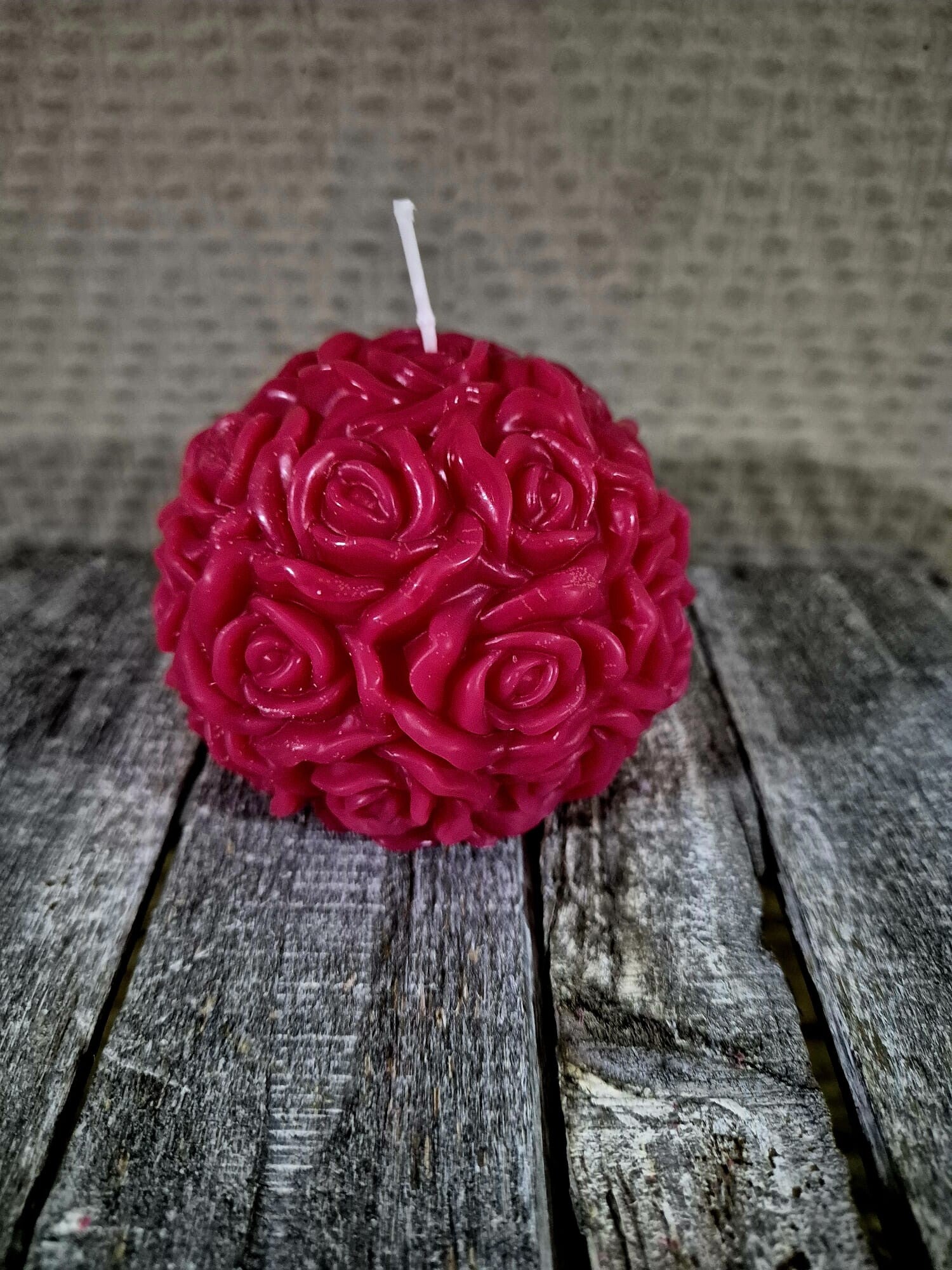 Rozen bol geurkaars