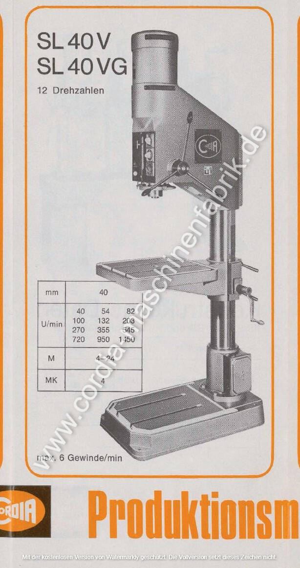 CORDIA-matic SL-40 SL-40VG