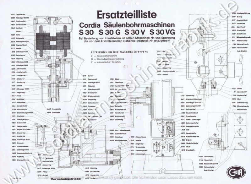 Schnittzeichnung S-30VG