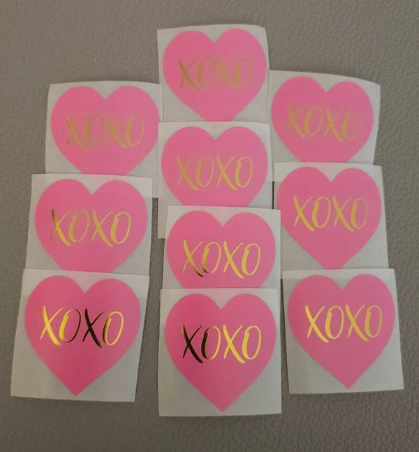 Sticker 'hart xoxo'