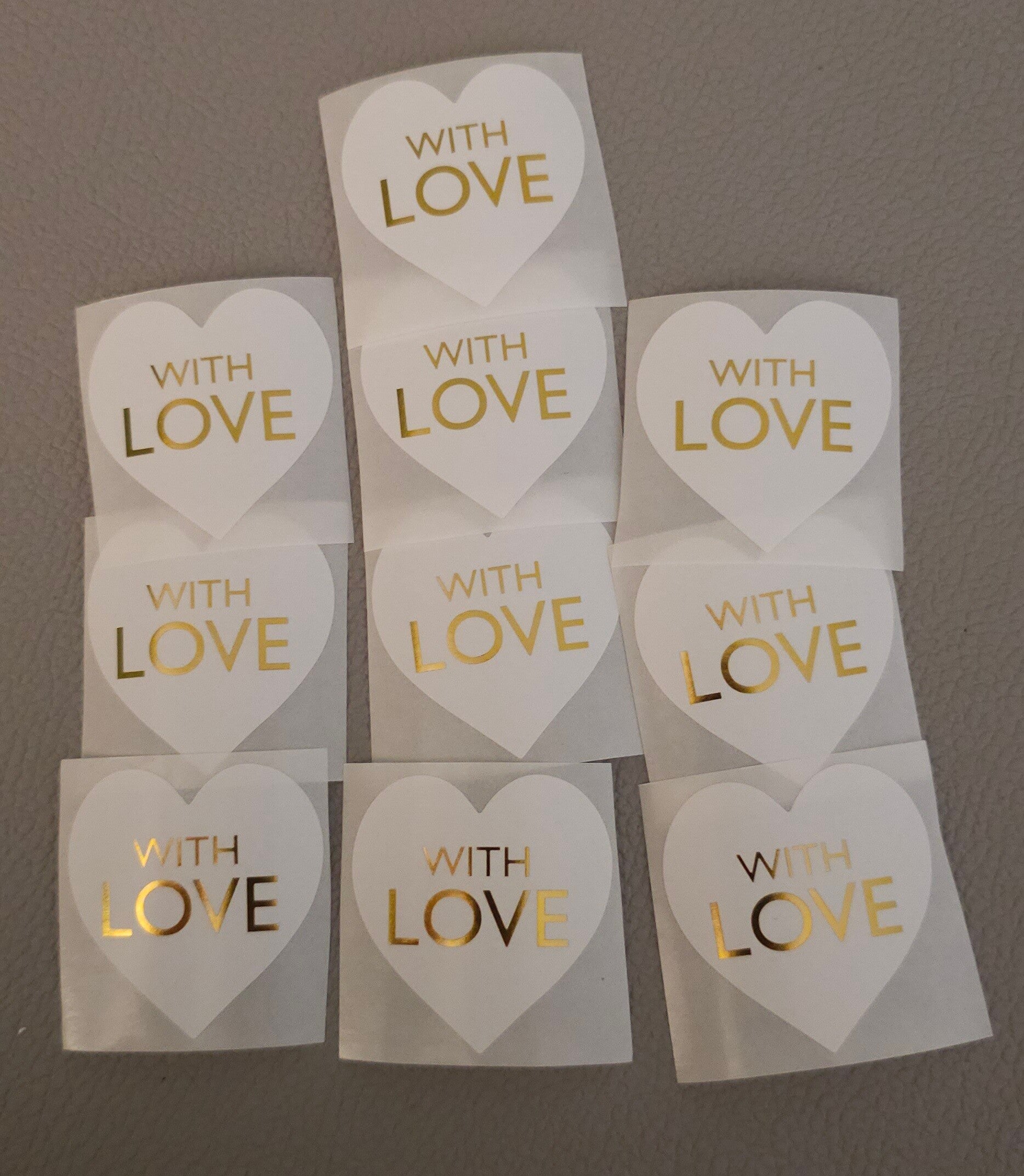 Sticker 'hart with love'