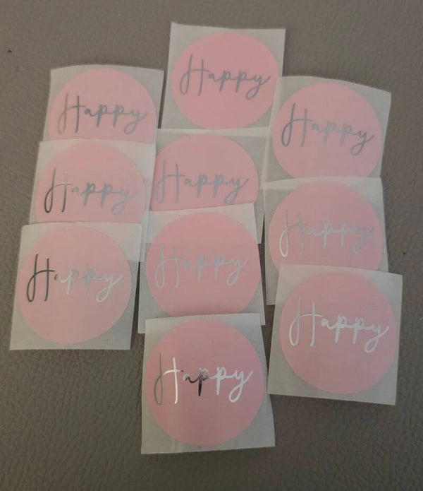 Sticker 'Rond Happy'