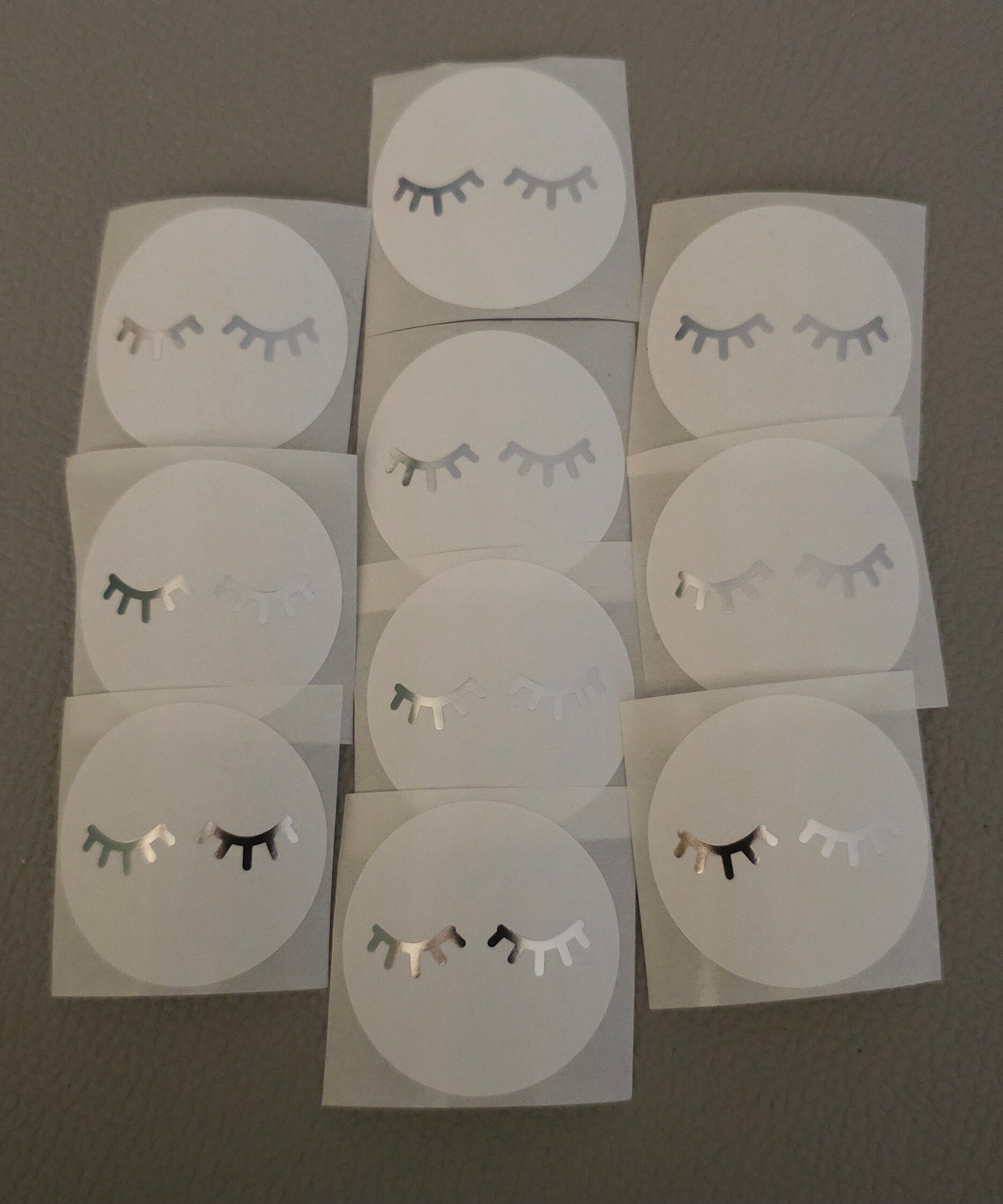 Sticker 'rond wimpers'