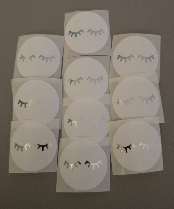 Sticker 'rond wimpers'