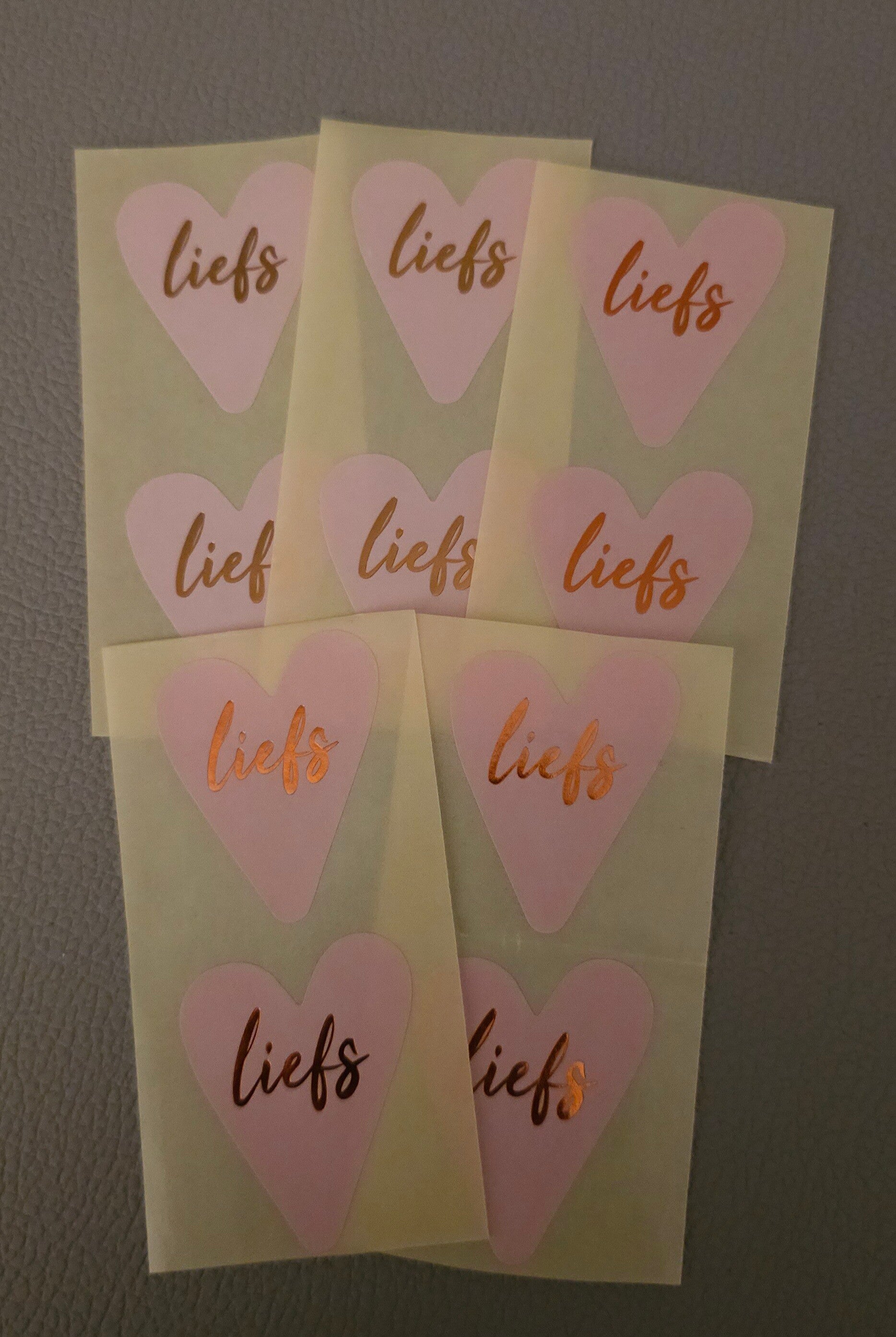 Sticker 'Hart liefs'
