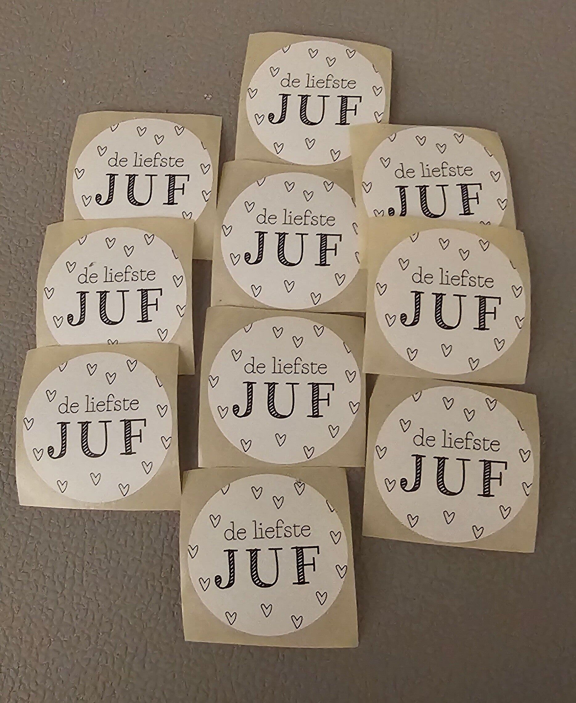 Sticker 'Liefste juf'