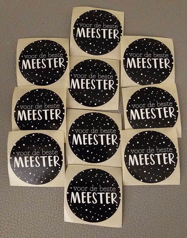 Sticker 'Beste meester'