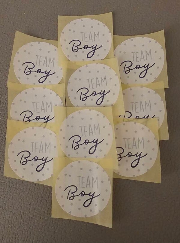 Sticker 'Team boy wit'