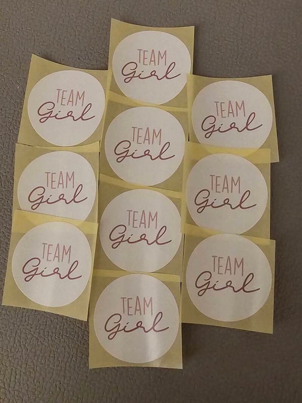 Sticker 'Team girl wit'