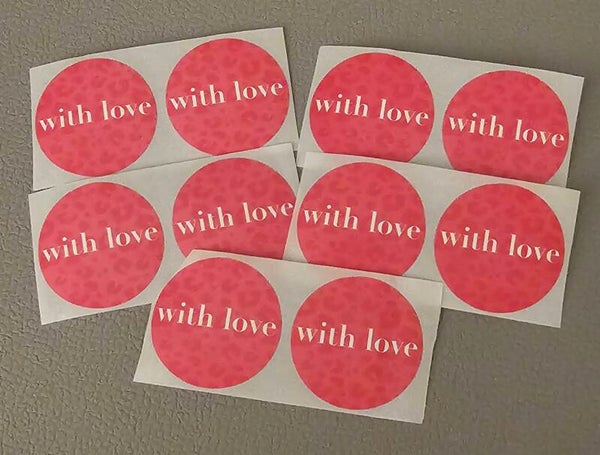 Sticker 'With love panter'