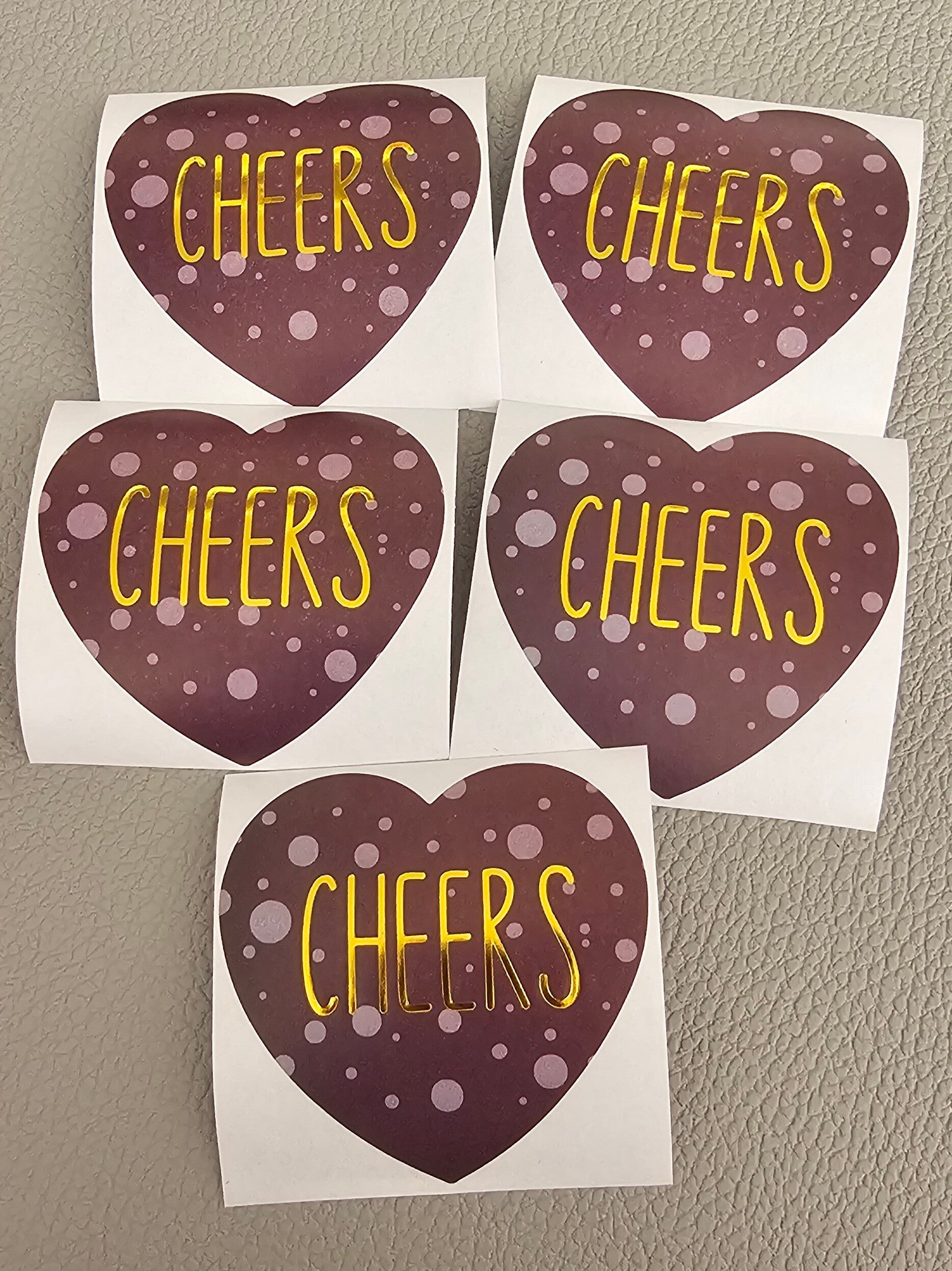 Sticker 'Cheers purple'