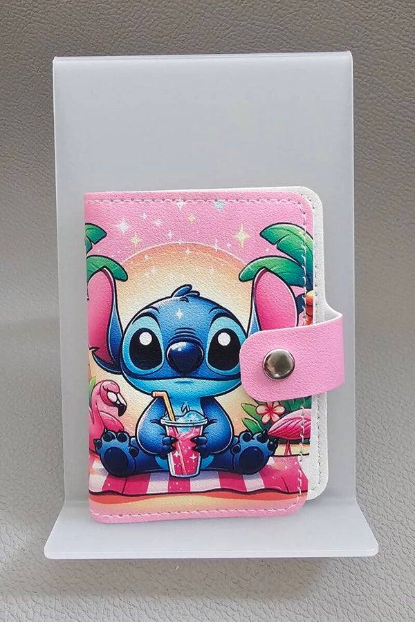 Pasjeshouder 'Stitch roze'